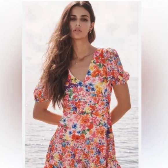 NWOT Mary Katrantzou X Lipsy London Vibrant Multicolor Floral Mini Dress. 4 US. - Picture 12 of 12